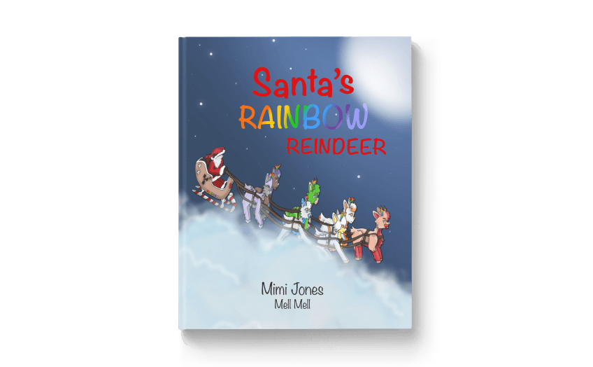 Santa's Rainbow Reindeer